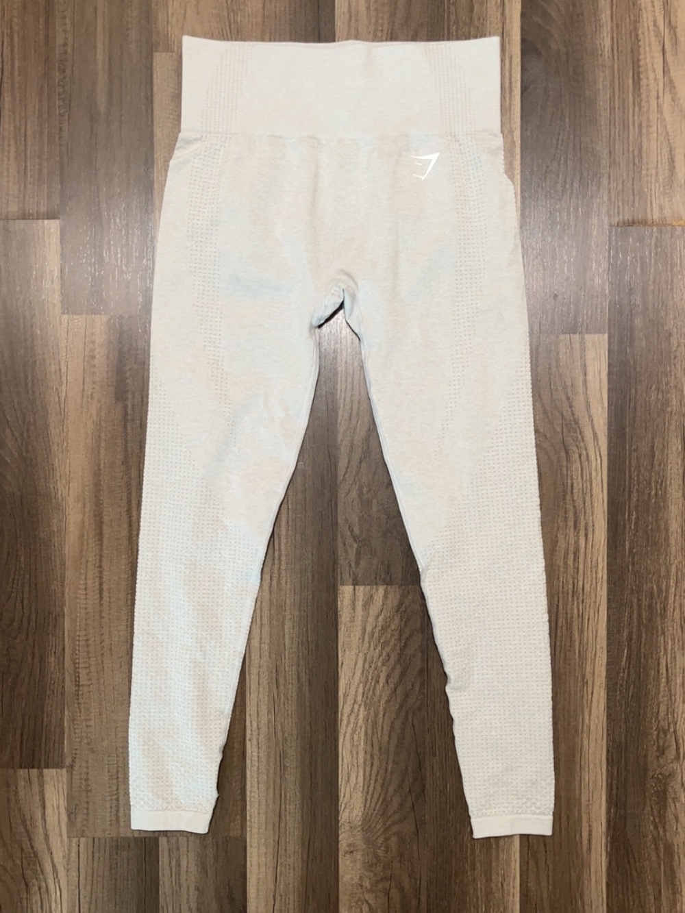GYMSHARK Vital Rise Seamless Women’s Medium Light Gray Athletic Leggings
